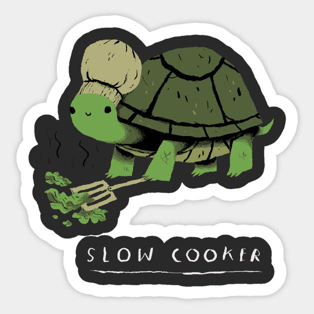 slow cooker turtle shirt Sticker by Louisros